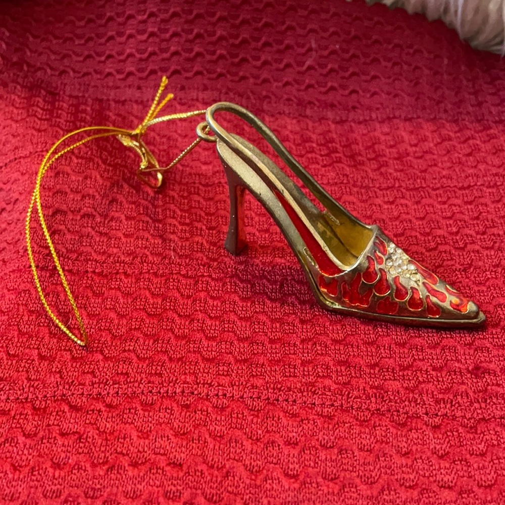 Vintage shoe 👠 Xmas ornament